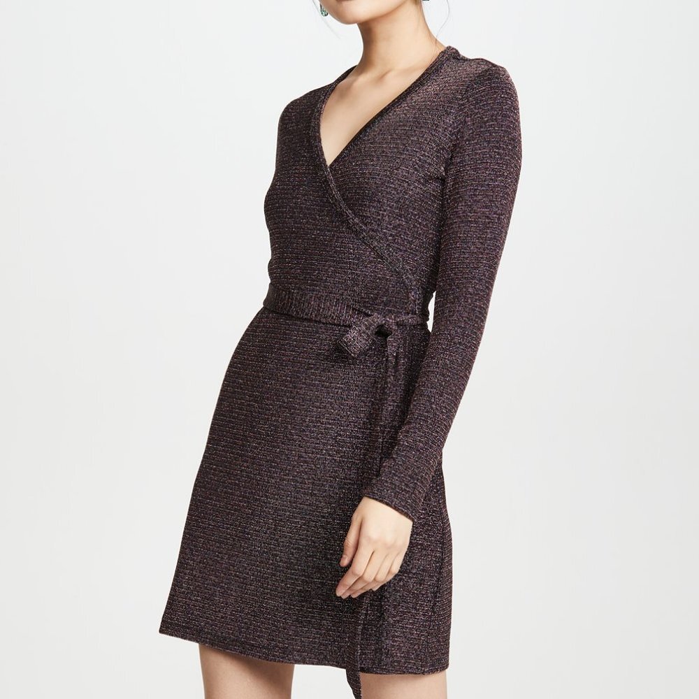 PAIGE Lucielle Long Sleeve Wrap Dress